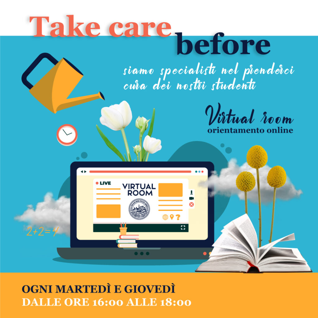Locandina 2 Virtual Room Orientamento TAke Care Before