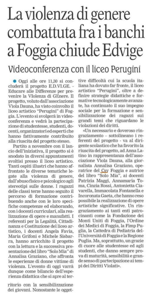 La Gazzetta Del Mezzogiorno Capitanata Pagina 1